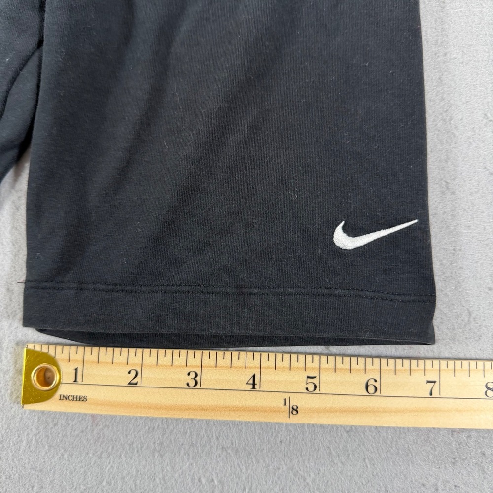 Nike Biker Shorts Womens Medium Black Swoosh Athletic Yoga Gym - Picture 7 of 8